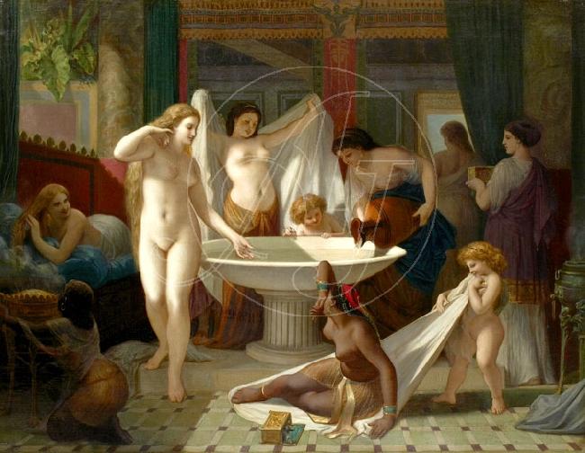 Henri-Pierre Picou Young women bathing oil painting picture